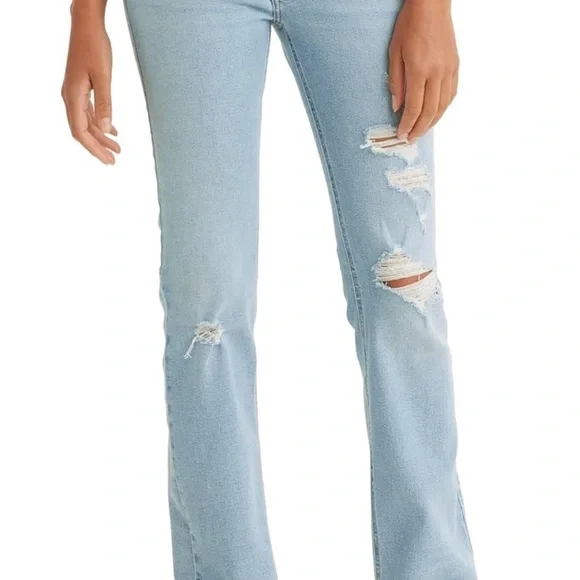 Levi’s Superlow Bootcut Jeans in Light Indigo Worn In - Size 26 - Picture 1 of 7